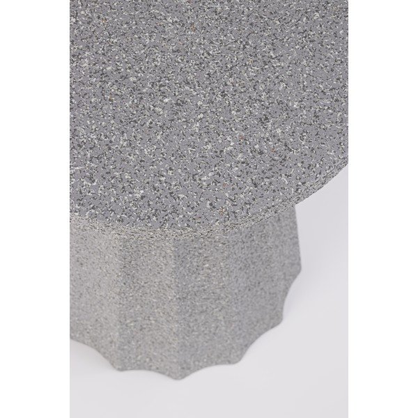 Tavolino da salotto rotondo grigio in acciaio ø 30 cm Adelya – Yes Everyday-image-2