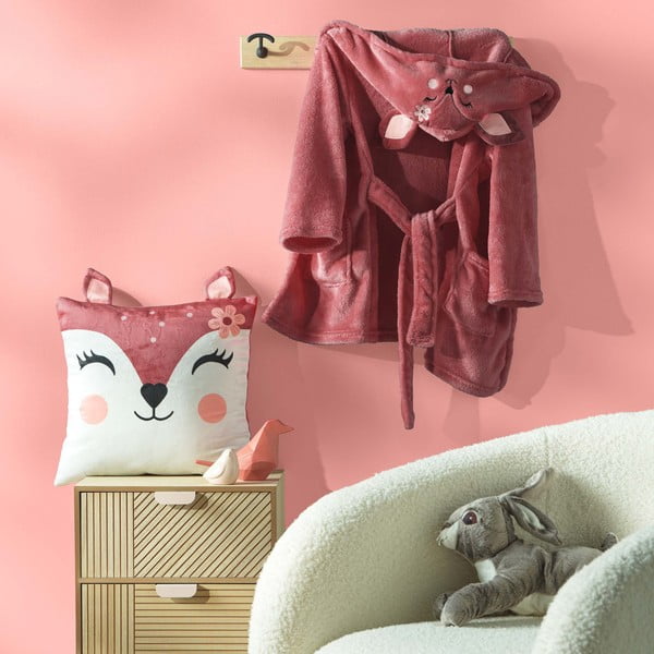 Cuscino per bambini in velluto 40x40 cm Bichette – douceur d'intérieur-image-1