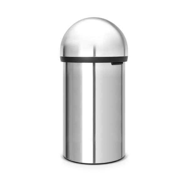 Bidone in acciaio argento opaco 60 l Push Bin - Brabantia-image-2