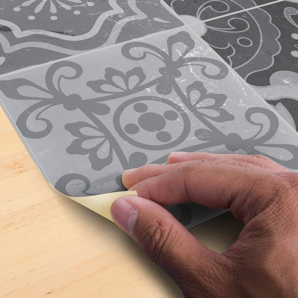 Adesivo per pavimenti impermeabile Grigio Pietre, 90 x 60 cm - Ambiance-image-4