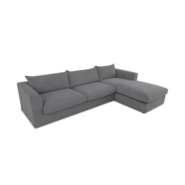 Divano angolare in grigio scuro (con penisola a destra) Asgard – Scandic-image-3