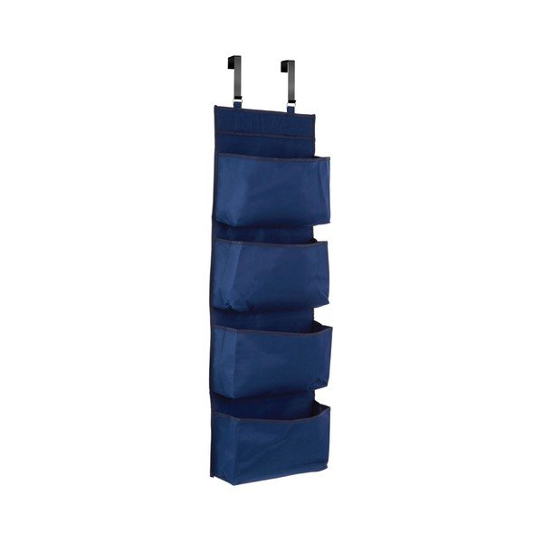 Organizer da bagno blu scuro in tessuto Verti – Premier Housewares