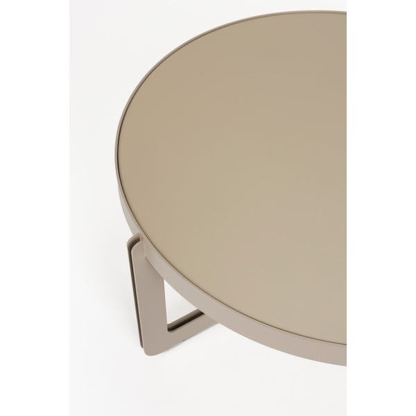 Tavolino da salotto rotondo beige ø 68 cm Centre – Zuiver-image-3