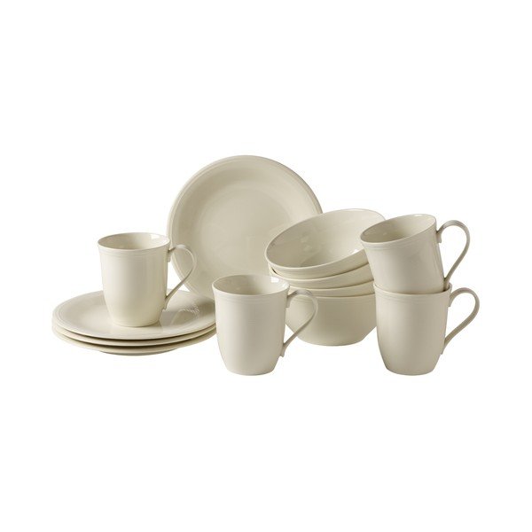 12dílný béžový set nádobí na snídani Like by Villeroy & Boch Group