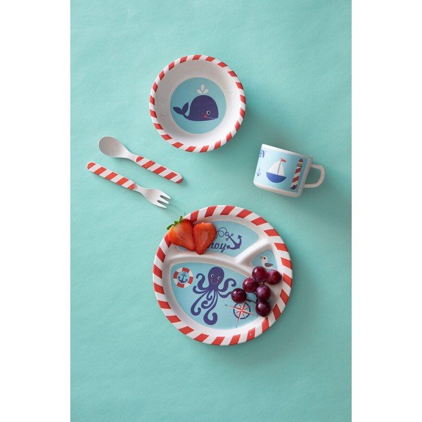 Set da pranzo per bambini in bambù 5 pz Eden – Premier Housewares-image-1