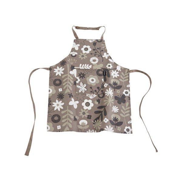 Bílo-hnědá dětská zástěra ZicZac Floral