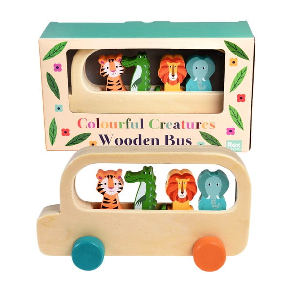 Autobus in legno Colourful Creatures - Rex London-image-4