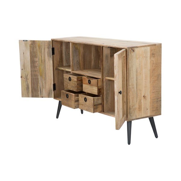 Mobile in legno di mango, larghezza 130 cm Belgrado - Mauro Ferretti-image-4