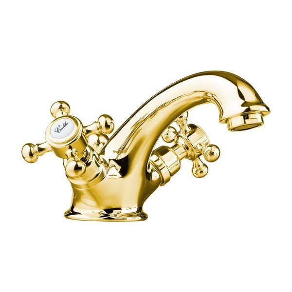 Rubinetto per lavandino dorato verticale Antea – Sapho-image-2