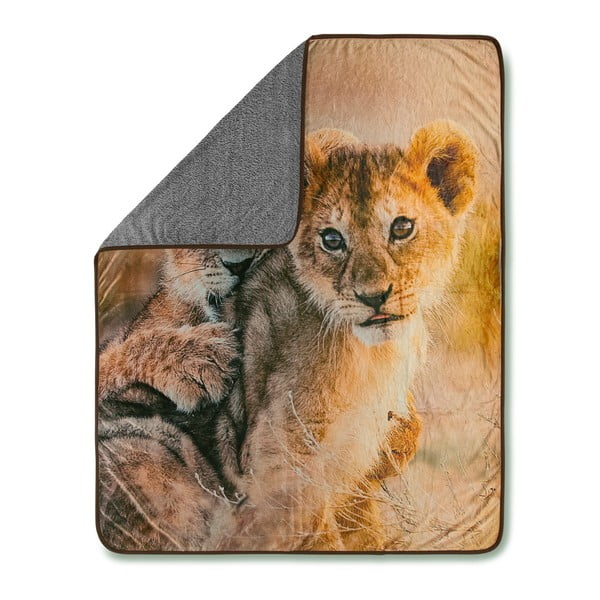 Plaid , 130 x 160 cm Baby Lion - Good Morning