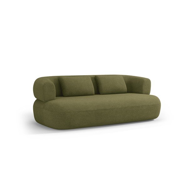 Divano verde con rivestimento in bouclé 178 cm Jenny – Micadoni 