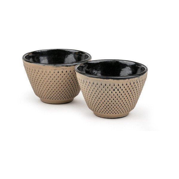 Tazzine in set beige in ghisa 2 pz 100 ml Xilin – Bredemeijer