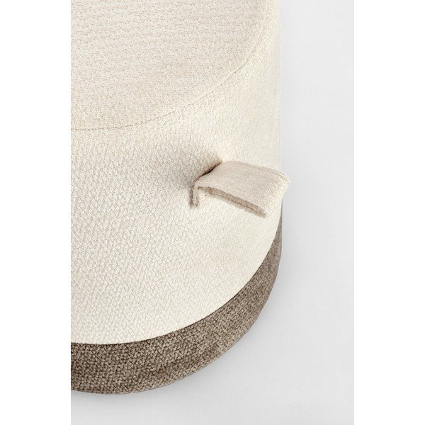 Poggiapiedi grigio/beige Deva – Bizzotto-image-1