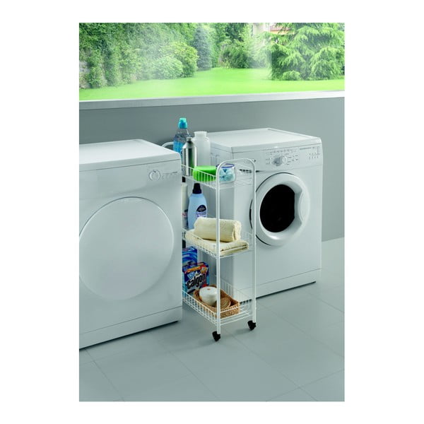 Supporto mobile per bagno a tre livelli, 23 x 84 cm Laundry - Metaltex-image-3