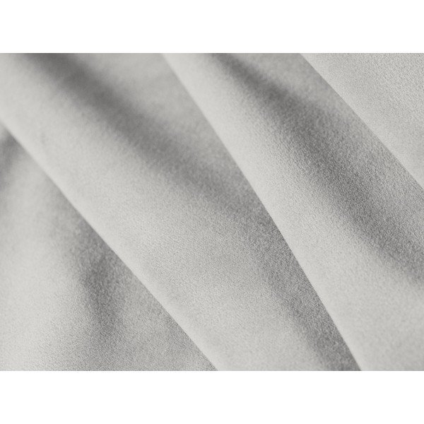 Divano angolare grigio chiaro con rivestimento in velluto Kate – Micadoni -image-3