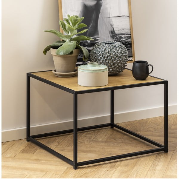 Tavolino nero 60x60 cm Seaford - Actona-image-1