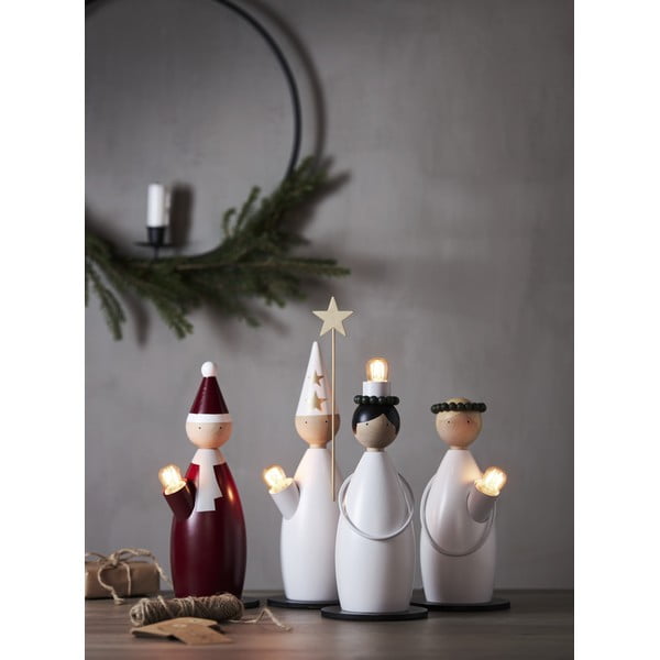 Decorazione luminosa bianca con motivo natalizio ø 12 cm Lucia Classic - Star Trading-image-3