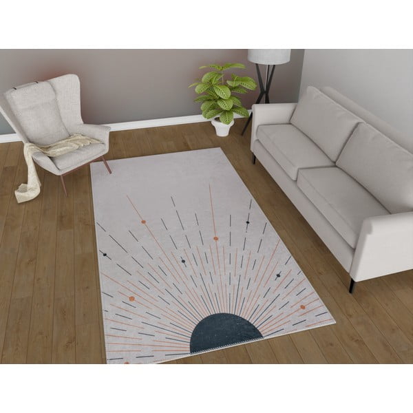 Tappeto lavabile crema 50x80 cm - Vitaus-image-1