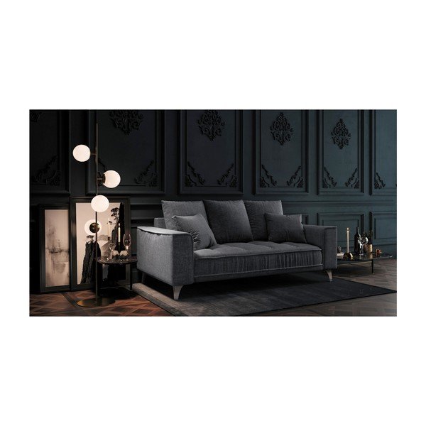 Divano grigio scuro Devichy , 204 cm Chloe - devichy-image-3