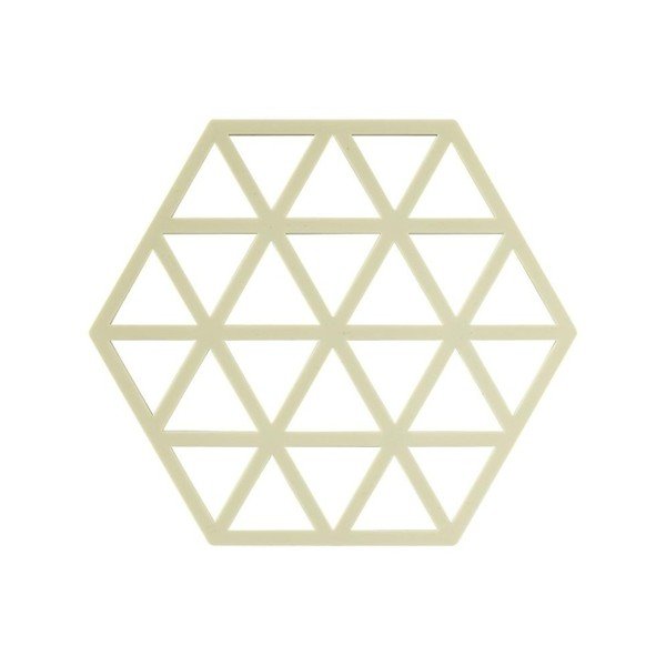 Žlutozelená silikonová podložka pod horké nádoby Zone Triangles