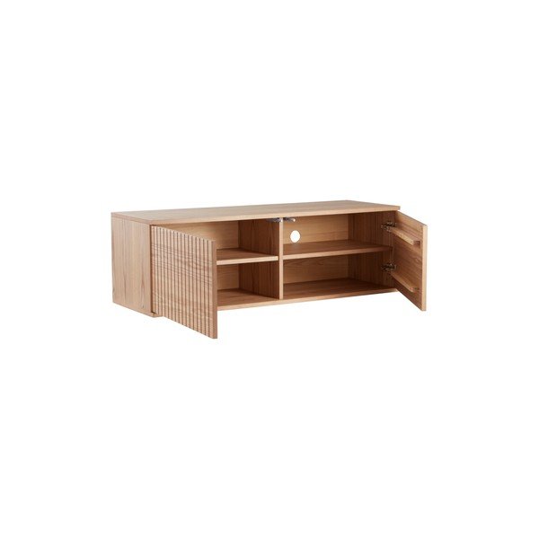 Mobile TV di colore naturale con effetto frassino 120x38x40 cm Sandviken – Jotex-image-2