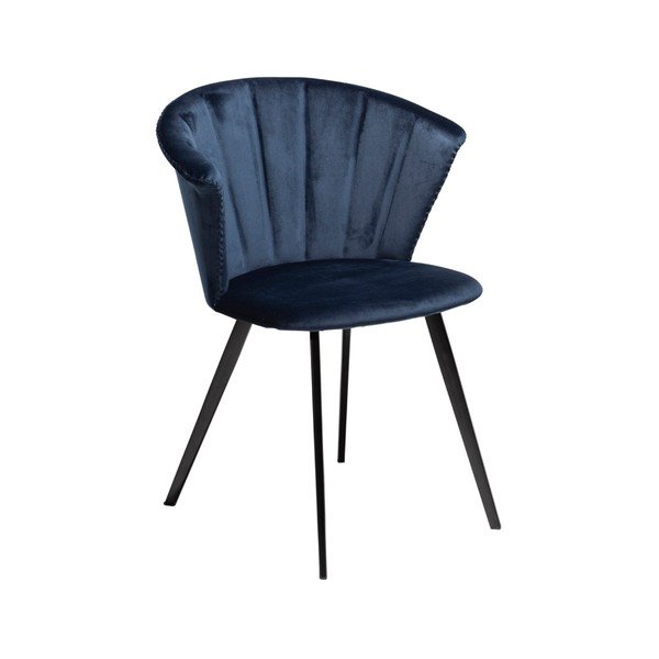 Tmavě modré křeslo DAN–FORM Denmark Merge Velvet