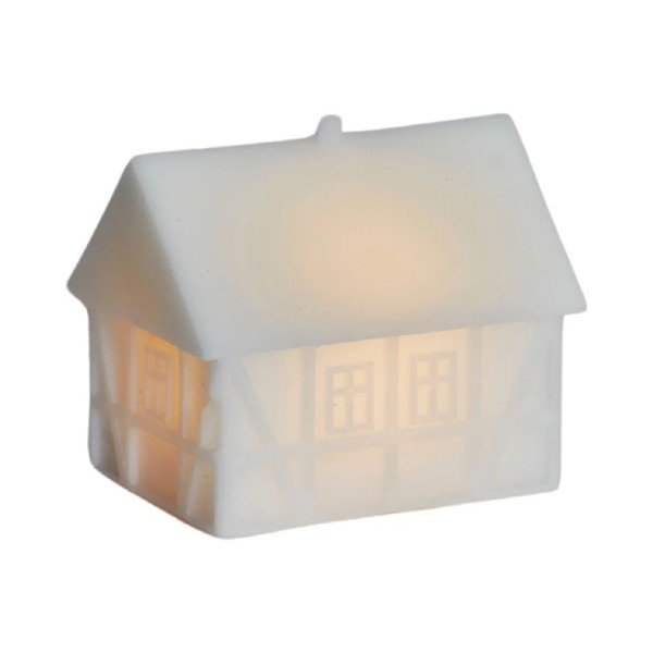 Decorazione luminosa bianca con alimentazione a batteria Copenhagen Half-Timbered House – Sirius