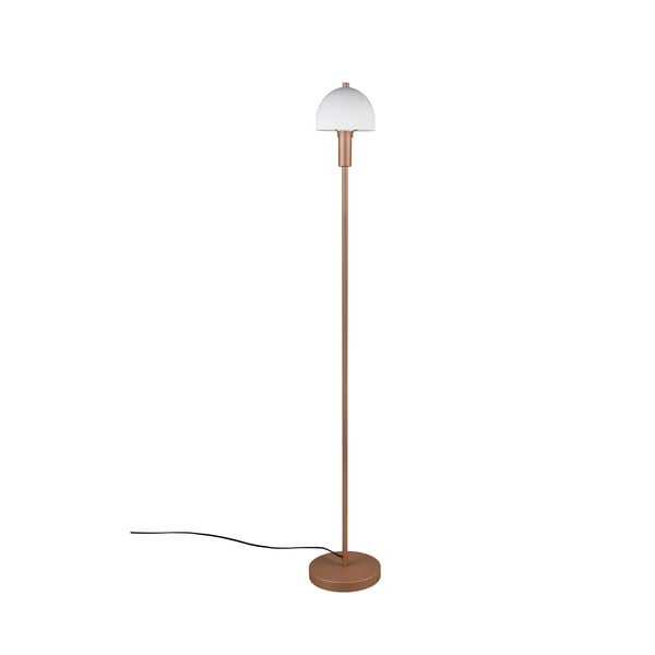 Lampada da terra color bronzo con paralume in vetro (altezza totale 120 cm) Glenn – Trio-image-2