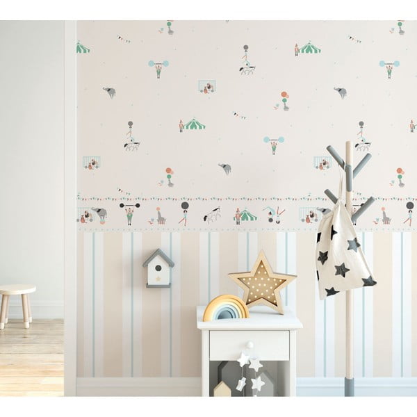 Carta da parati per bambini 10 m x 53 cm Stripes - Vavex-image-1