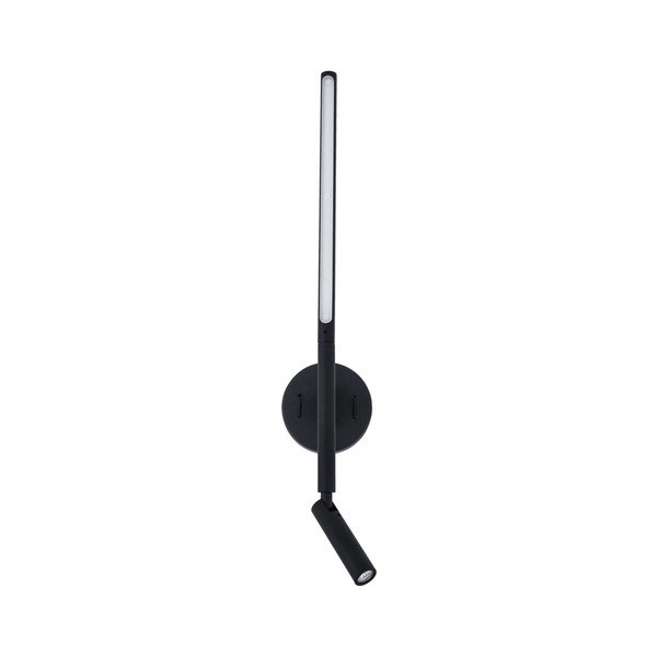 Lampada da parete LED nera opaca in alluminio con struttura flessibile Handy – Nova Luce