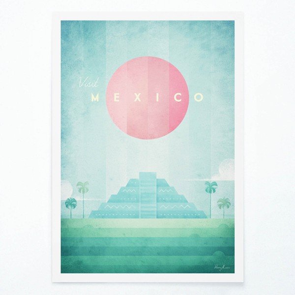 Poster , 30 x 40 cm Mexico - Travelposter