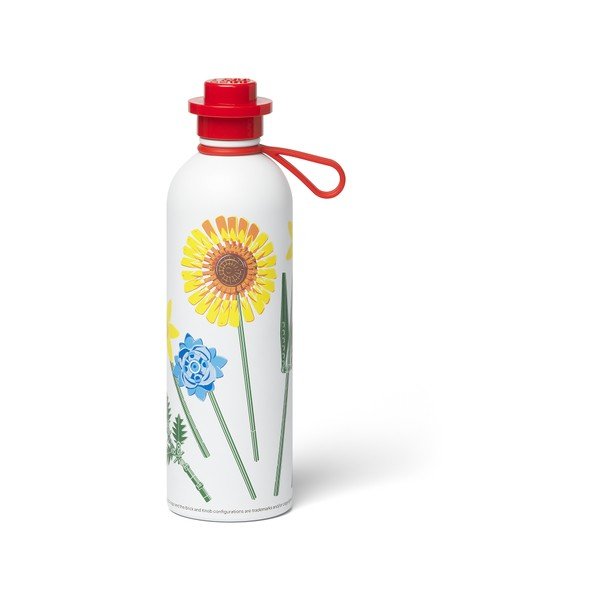 Thermos da bambini rosso/bianco in metallo 560 ml Botanicals – LEGO®