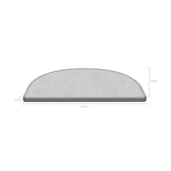 Gradini grigi in set da 16 pezzi 65x20 cm Dots - Vitaus-image-4