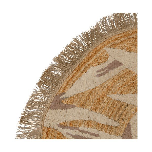 Tappeto rotondo beige ø 100 cm - Sema-image-1
