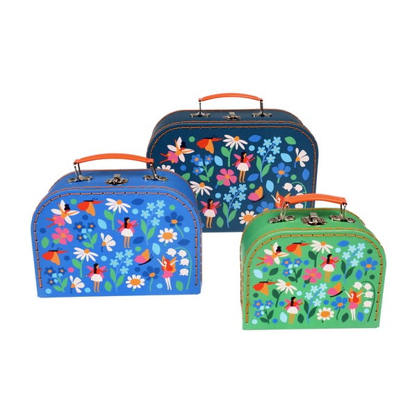 Valigie per bambini in set di 3 pezzi Fairies in the Garden - Rex London-image-2