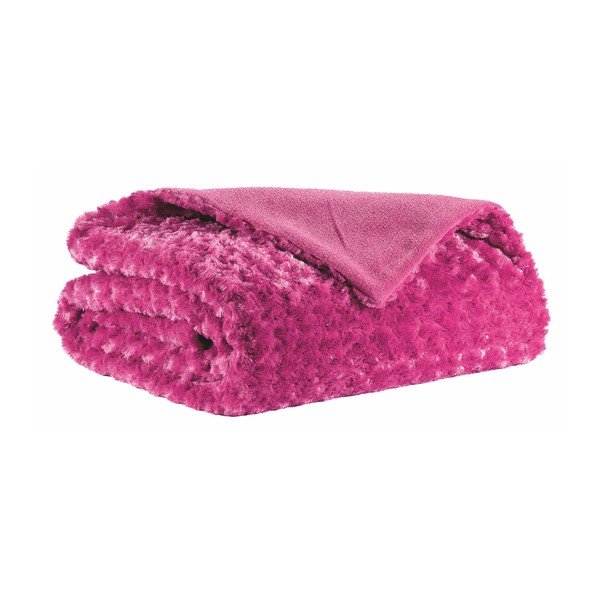 Plaid rosa scuro Curl, 150 x 200 cm - Tiseco Home Studio