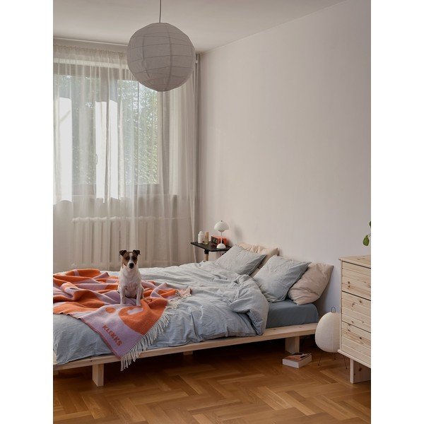 Letto matrimoniale in legno di pino con griglia 160x200 cm Japan - Karup Design-image-1