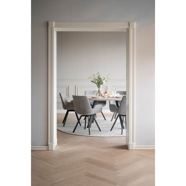 Set di sedie da pranzo grigia in imbottito 2 pz Norwell – Rowico-image-2