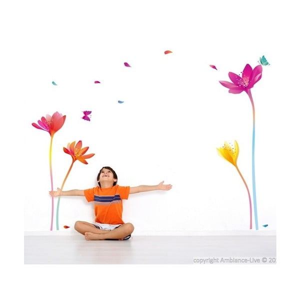 Set di adesivi Fiori Arcobaleno - Ambiance-image-4