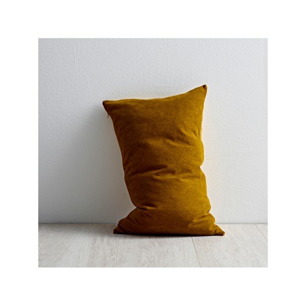 Cuscino giallo ad alto contenuto di cotone Klara, 40 x 60 cm - Södahl-image-3