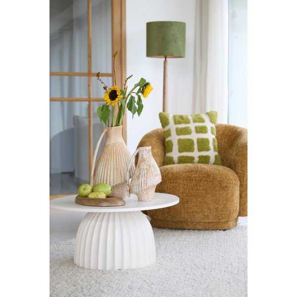 Tavolino rotondo in metallo ø 70 cm Veglia – Light & Living-image-1