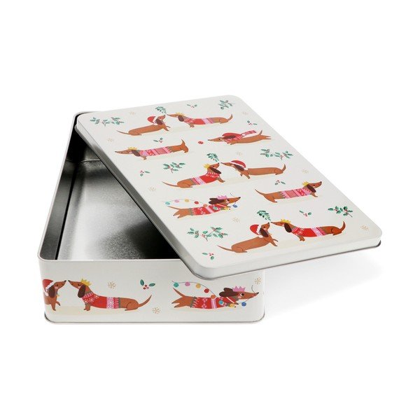 Scatola per alimenti Festive Sausage Dog – Rex London-image-2