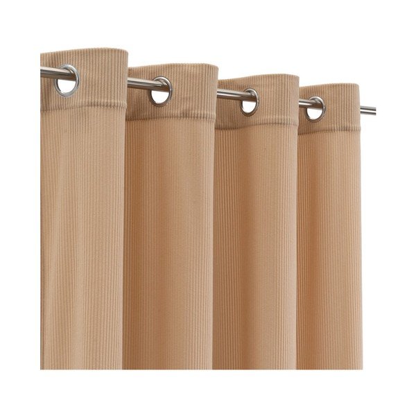 Tenda marrone chiaro in velluto a coste 140x260 cm Merely – Casa Selección-image-2