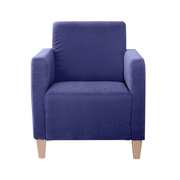 Poltrona blu Milla Velor - Max Winzer-image-1