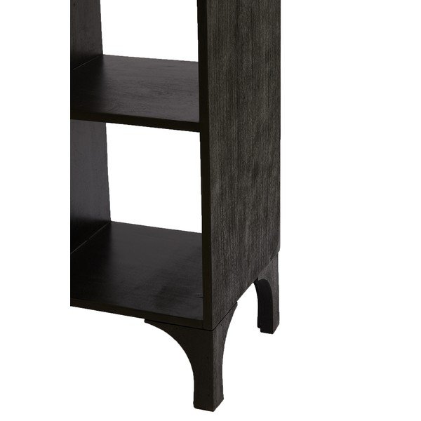 Libreria in legno di mango nero 106x190 cm Rayna - Light & Living-image-4