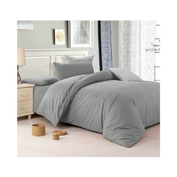 Biancheria da letto grigia in microfibra per letto matrimoniale , 260 x 220 cm - DecoKing-image-1