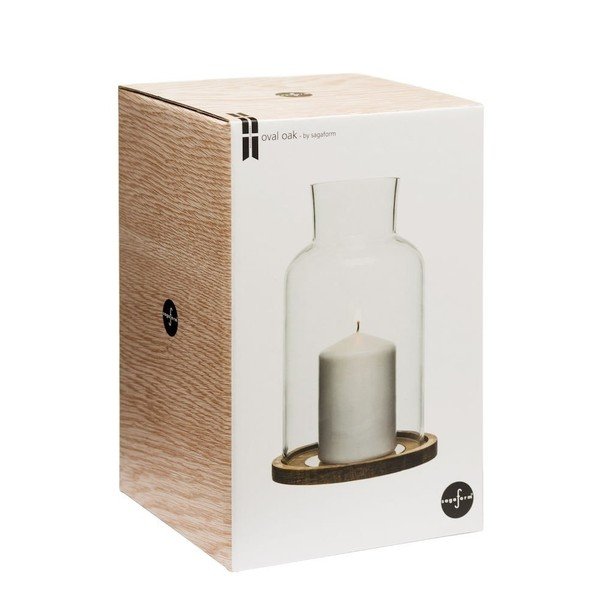 Candeliere ovale in rovere L - Sagaform-image-1