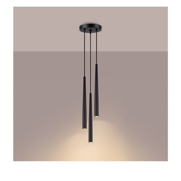 Lampadario nero ø 19,5 cm Bliss – Sollux-image-1