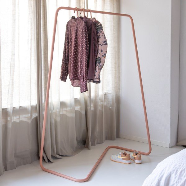Stand appendiabiti color salmone in acciaio 118x160x57 cm Hang-On – Spinder Design-image-1