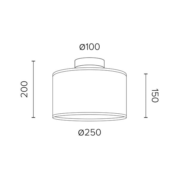 Lampada da soffitto in rovere impiallacciato TSURI S, ø 25 cm Tsuri - Sotto Luce-image-2